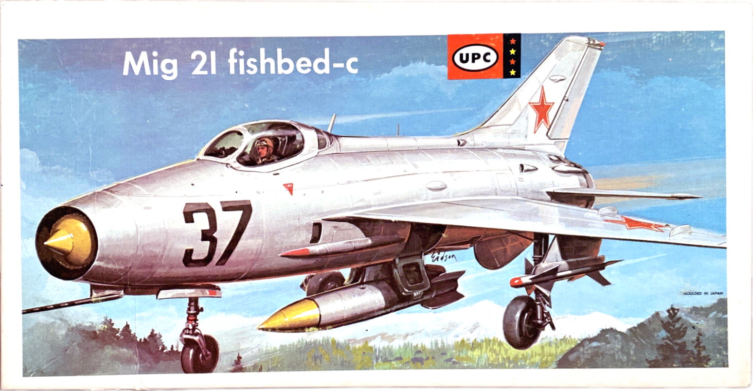 Boxart UPC-Hasegawa 5076:100 MiG-21, Universal Powermaster Corporation, USA 1968
